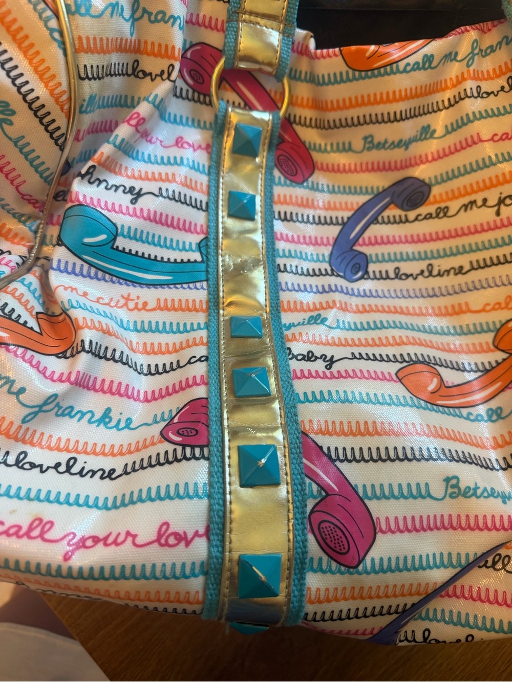 Betseyville by Betsey Johnson “Call Me” duffel bag - Picture 10 of 12
